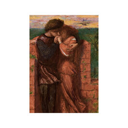 Dante Gabriel Rossetti Carlisle Wall (The Lovers) greetings card
